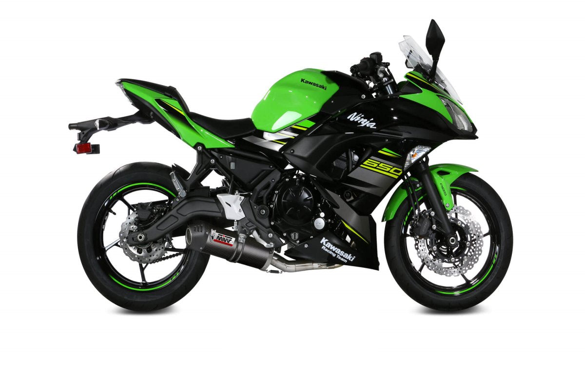 Escape completo homologado Mivv OVAL en Carbono para Kawasaki Ninja 650 17-23 | Z 650 17-23