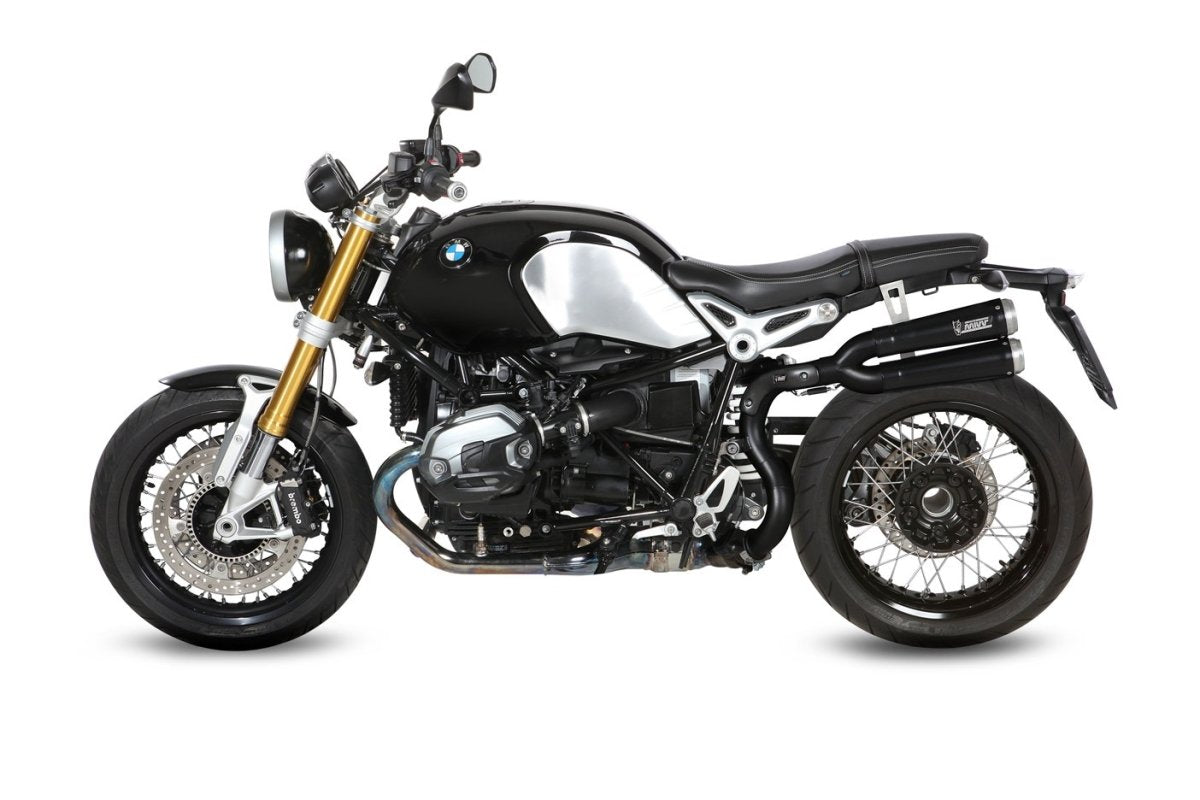 Escape homologado Mivv X-CONE en Acero negro para BMW