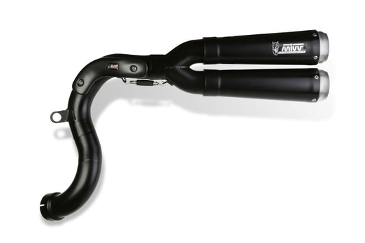 Escape homologado Mivv X-CONE en Acero negro para BMW