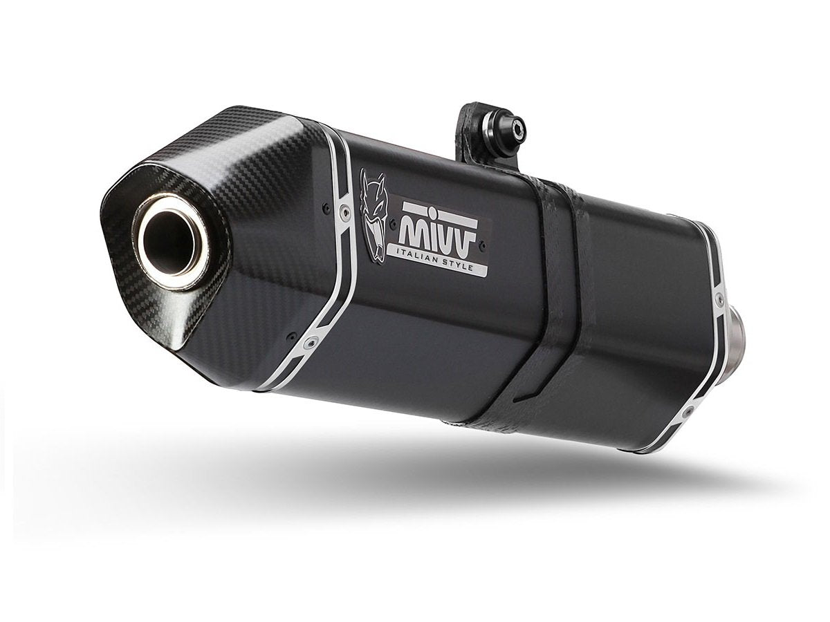 Escape homologado Mivv Speed Edge en Acero negro para BMW F 800 R 09-20 | F 800 GT 09-20