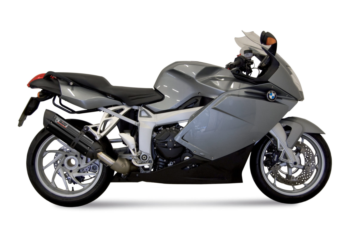 Escape no homologado Mivv SUONO en Acero negro para BMW K 1200 R 05-08 | K 1200 S 05-08 | K 1200 GT 05-08