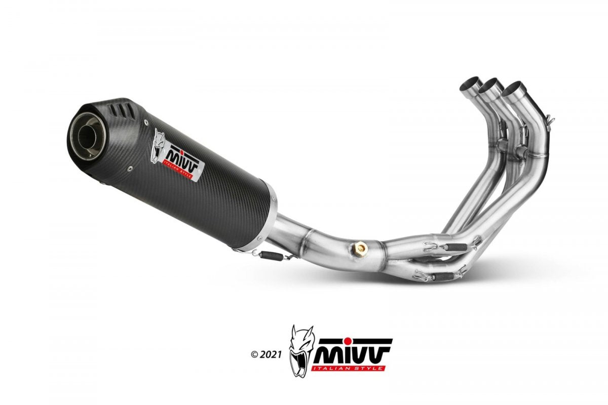 Escape completo homologado Mivv OVAL en Carbono para Yamaha MT 09 13-20