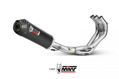Escape completo homologado Mivv OVAL en Carbono para Yamaha MT 09 13-20