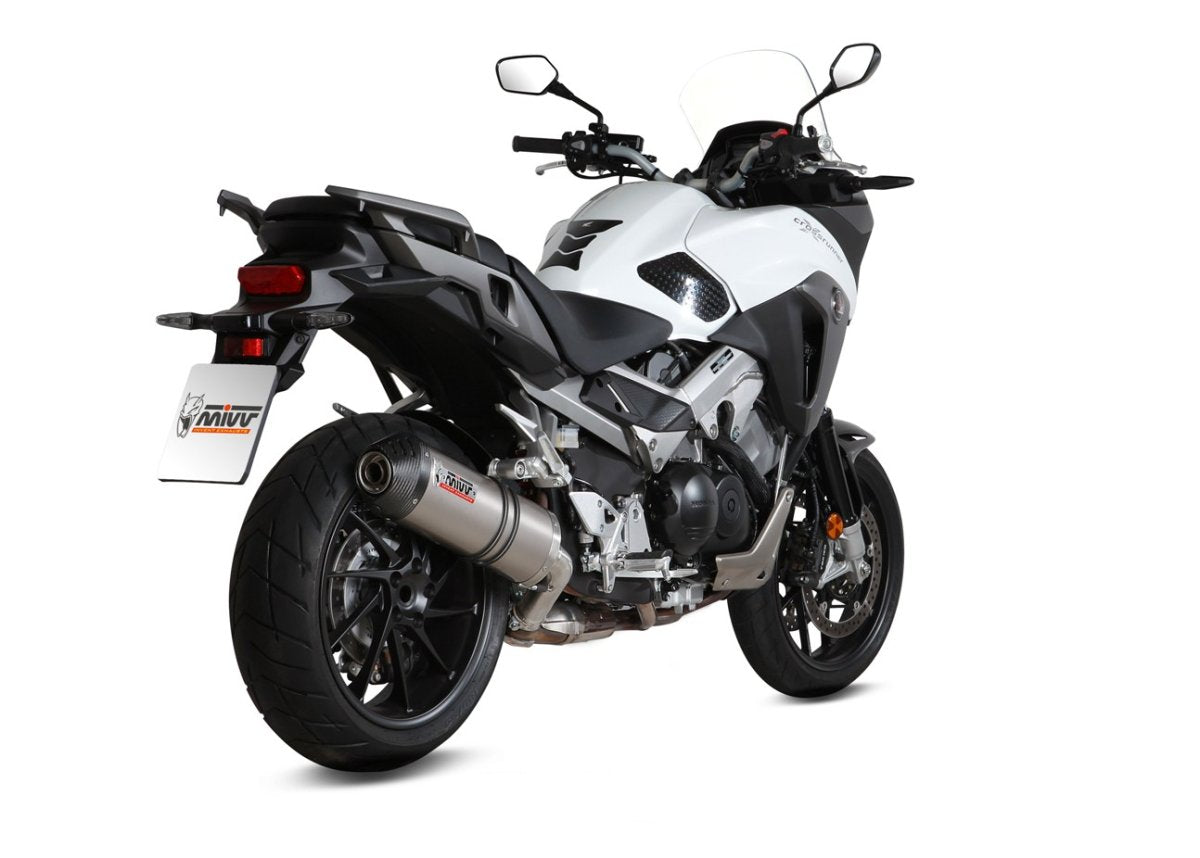 Escape homologado Mivv OVAL en Titanio para Honda Crossrunner 800 15-20