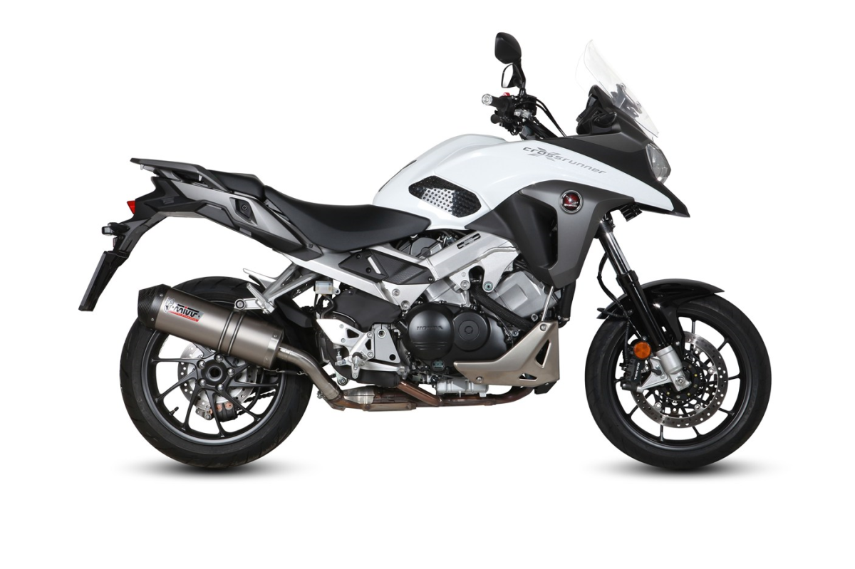 Escape homologado Mivv OVAL en Titanio para Honda Crossrunner 800 15-20