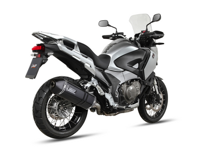 Escape homologado Mivv Speed Edge en Acero negro para Honda Crosstourer 1200 12-20