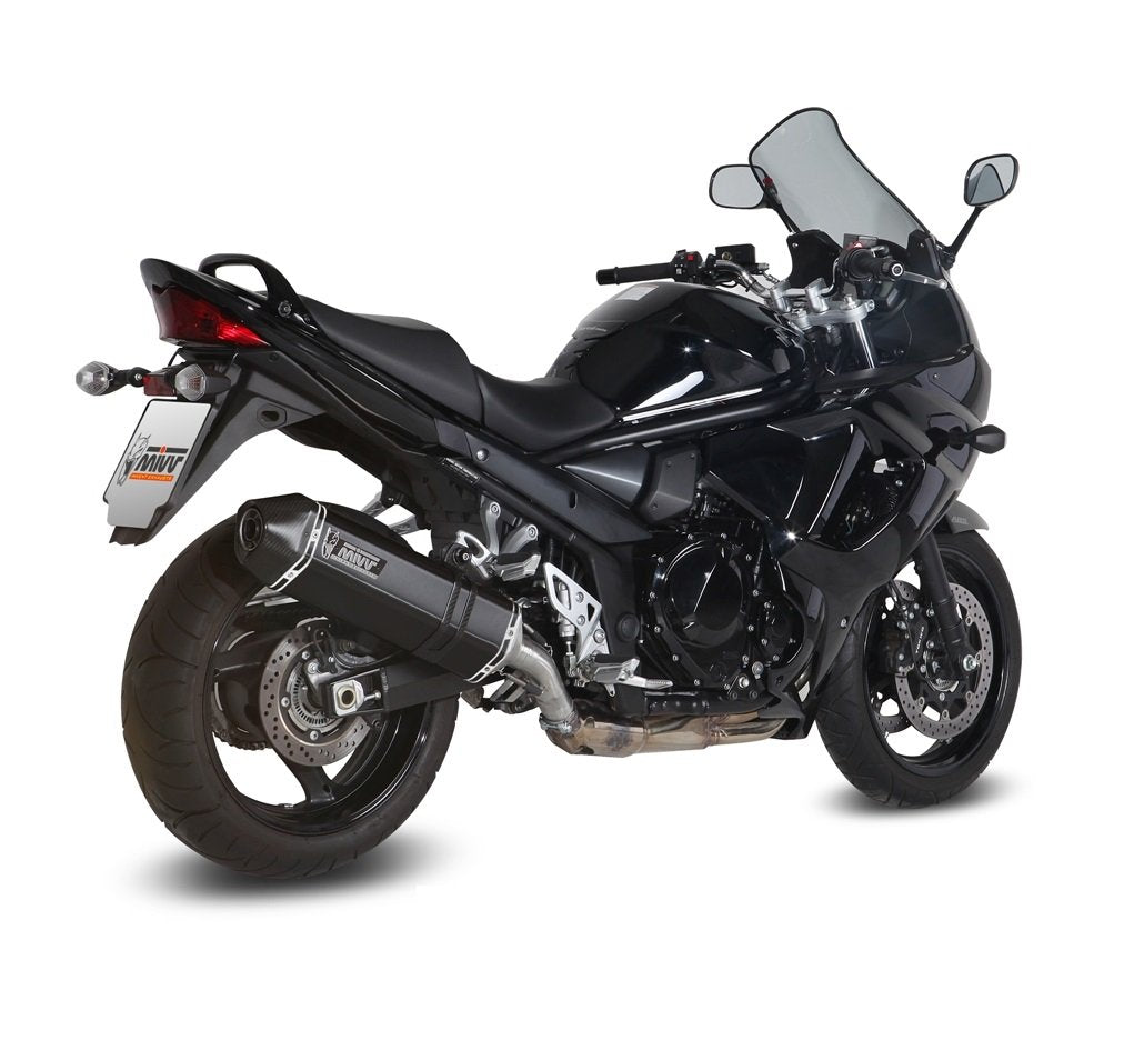 Escape homologado Mivv Speed Edge en Acero negro para Suzuki GSF 1250 Bandit 07-16 | GSX 1250 FA 09-16