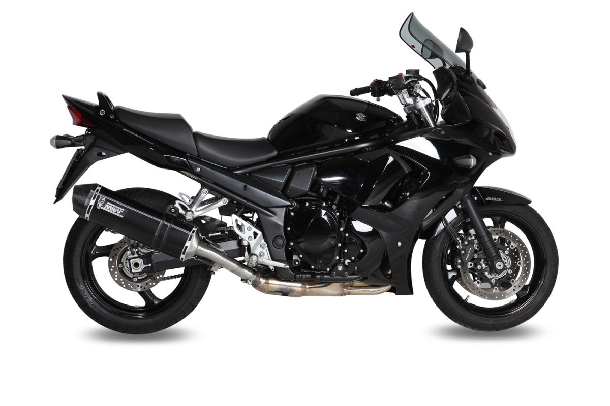 Escape homologado Mivv Speed Edge en Acero negro para Suzuki GSF 1250 Bandit 07-16 | GSX 1250 FA 09-16