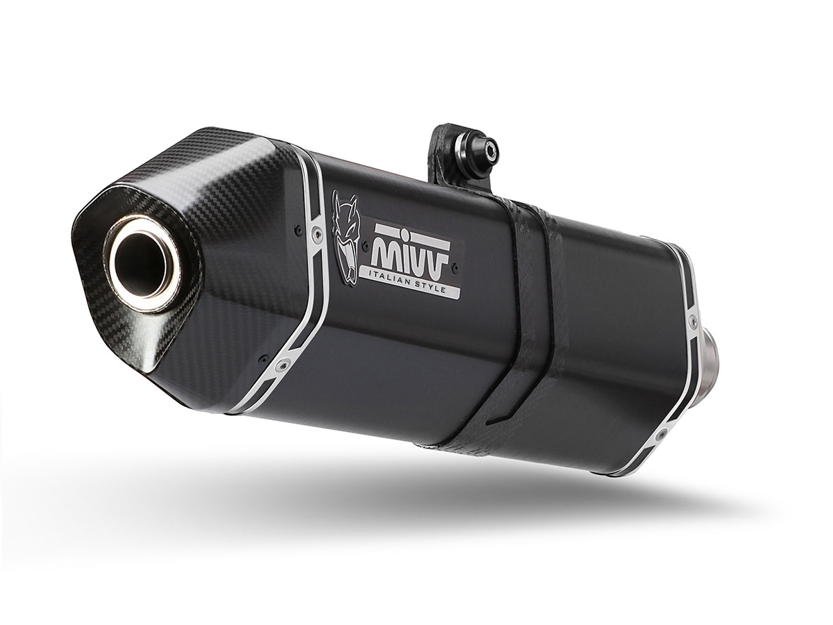 Escape homologado Mivv Speed Edge en Acero negro para Suzuki GSF 1250 Bandit 07-16 | GSX 1250 FA 09-16