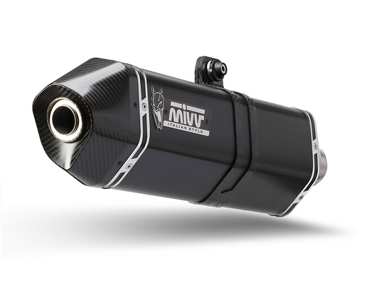 Escape homologado Mivv Speed Edge en Acero negro para Suzuki GSF 1250 Bandit 07-16 | GSX 1250 FA 09-16
