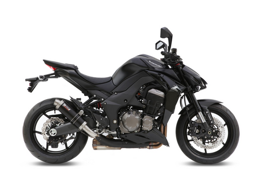Escape homologado Mivv GP en Acero negro para Kawasaki Z 1000 / R 14-20