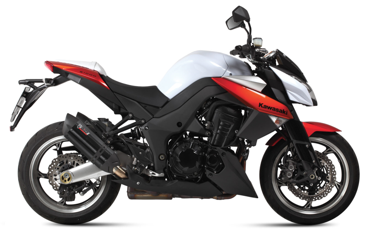 Escape homologado Mivv Suono en Acero negro para Kawasaki Z 1000 / R 10-13