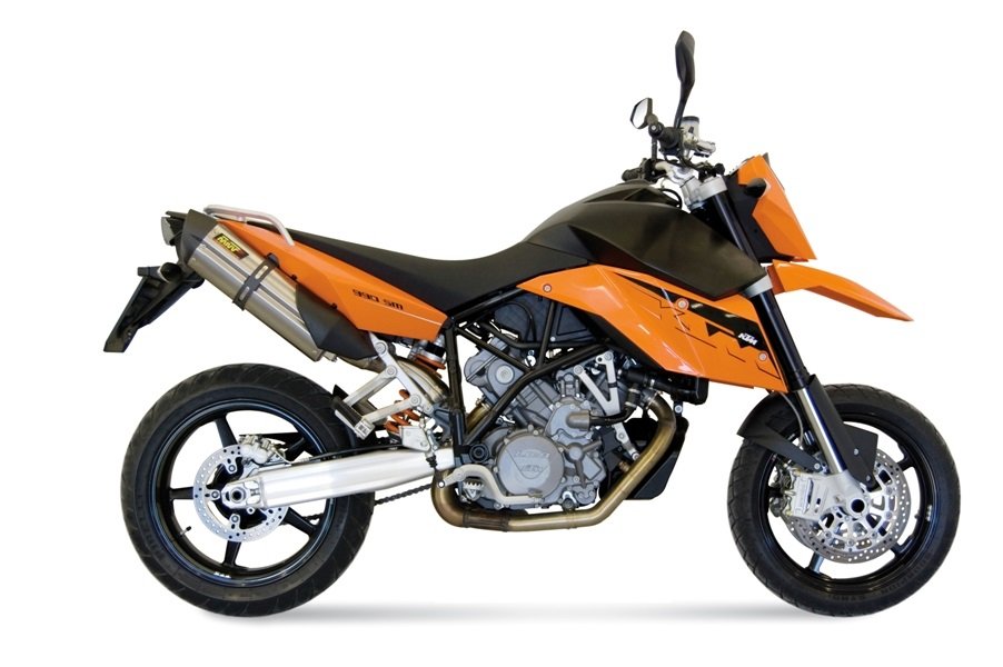 Escape homologado Mivv Suono en Acero inox. para KTM 990 Supermoto 07-13 | LC8 950 Supermoto 05-06