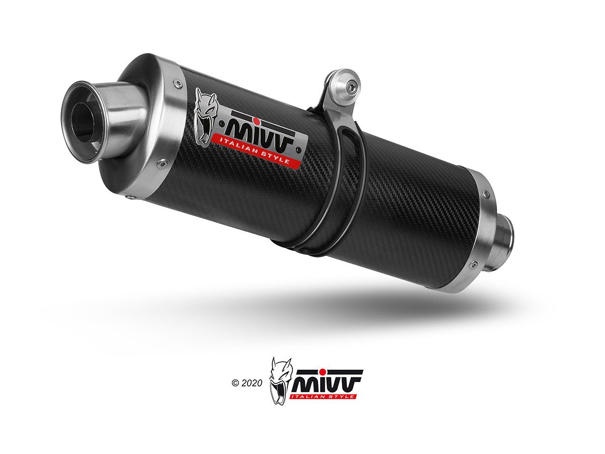 Escape homologado Mivv OVAL en Carbono para Suzuki SV 650 - vista 2