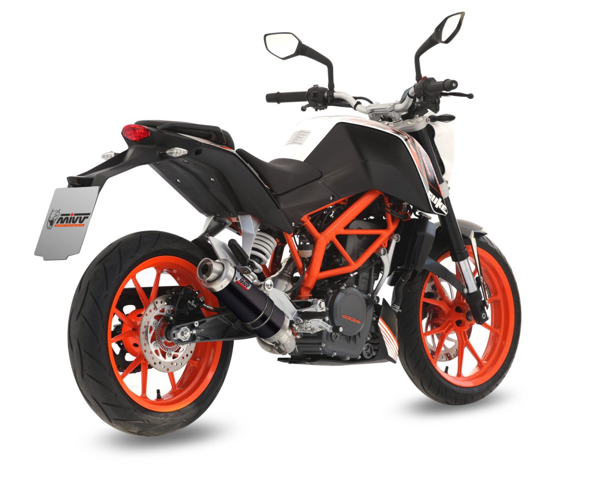 Escape completo homologado Mivv GP en Acero negro para KTM Duke 390 13-16 - vista 2