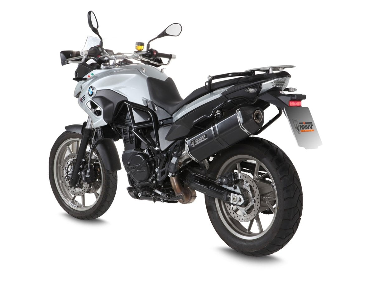 Escape homologado Mivv Speed Edge en Acero negro para BMW F 700 GS 12-17