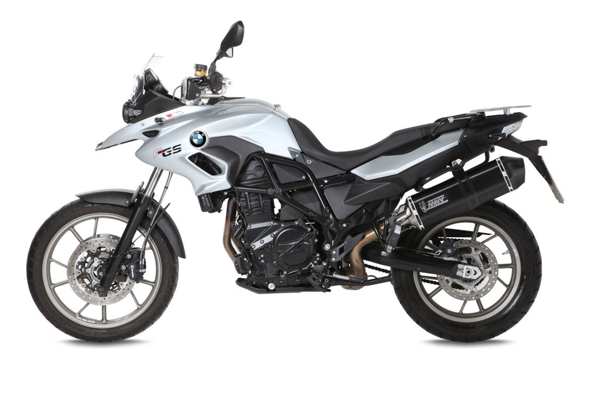 Escape homologado Mivv Speed Edge en Acero negro para BMW F 700 GS 12-17
