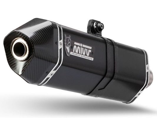 Escape homologado Mivv Speed Edge en Acero negro para BMW F 700 GS 12-17