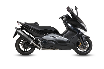 Escape completo no homologado Mivv Speed Edge en Acero negro para Yamaha T-MAX 500 08-11