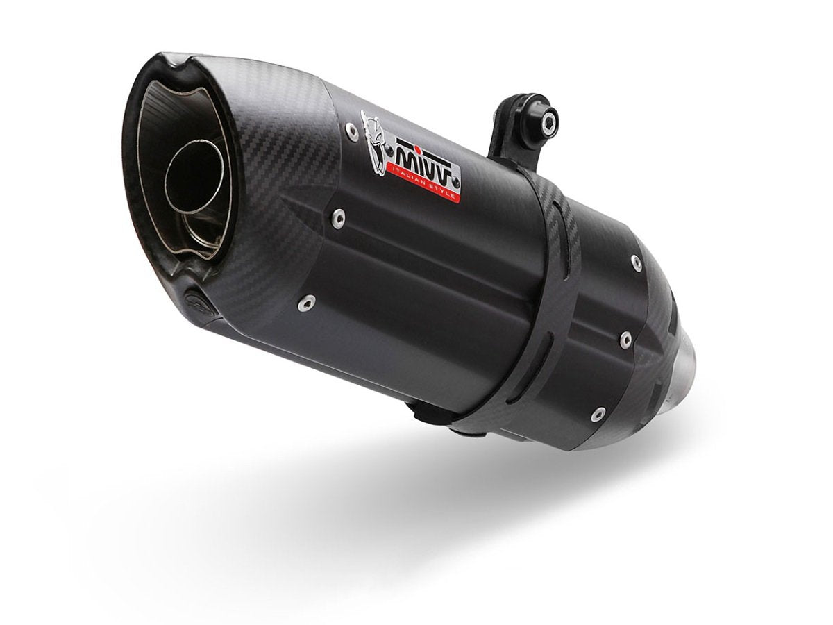 Escape homologado Mivv Suono en Acero negro para Yamaha YZF R25 15-24 | YZF R3 15-24