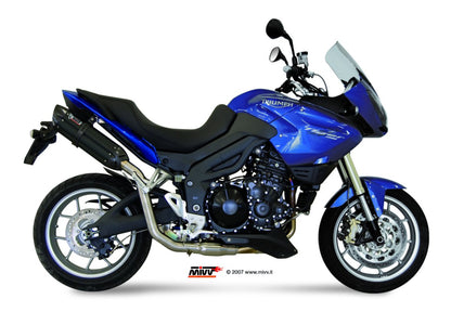 Escape homologado Mivv Suono en Acero negro para Triumph Tiger Sport 1050 07-12 | Tiger 1050 07-12