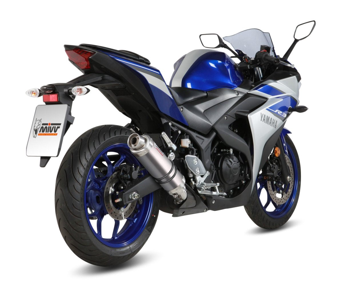 Escape homologado Mivv GP en Titanio para Yamaha YZF R3 15-23 | YZF R25 15-23