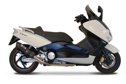 Escape completo no homologado Mivv Suono en Acero negro para Yamaha T-MAX 500 01-07