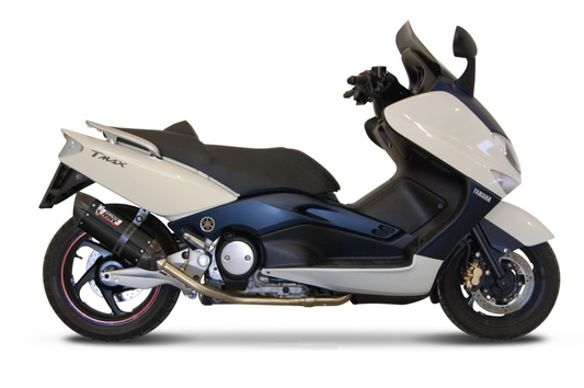 Escape completo no homologado Mivv Suono en Acero negro para Yamaha T-MAX 500 01-07