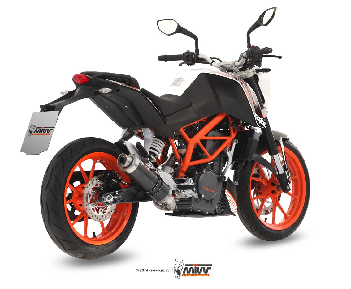 Escape completo homologado Mivv GP en Carbono para KTM Duke 390 13-16