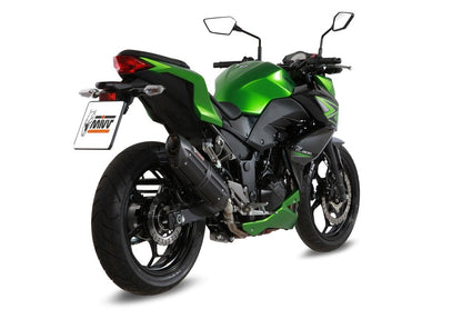 Escape homologado Mivv Suono en Acero negro para Kawasaki Ninja 300 13-16 | Z 300 15-16