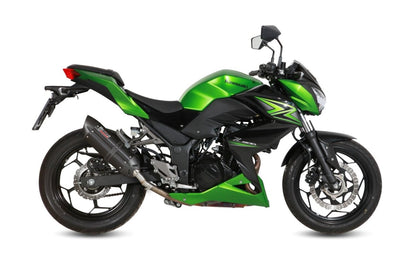 Escape homologado Mivv Suono en Acero negro para Kawasaki Ninja 300 13-16 | Z 300 15-16