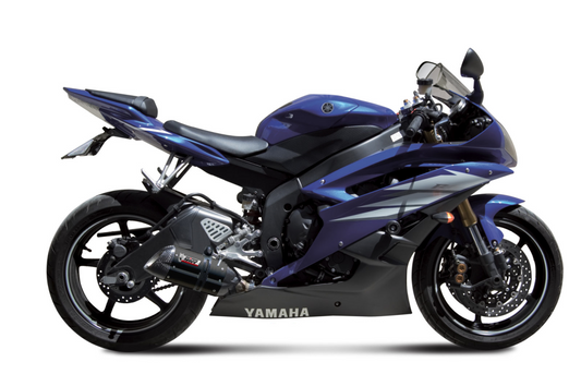 Escape homologado Mivv Suono en Acero negro para Yamaha YZF 600 R6 06-16