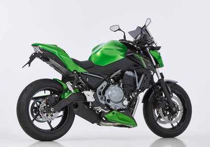 Escape Shark DSX-10 Kawasaki Z650 2017-2026 - vista 2 montado en moto