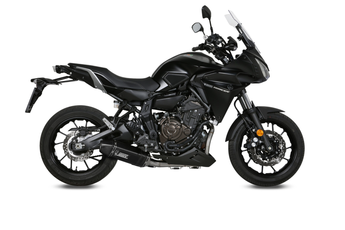 Escape completo homologado Mivv Speed Edge en Acero negro para Yamaha Tracer 7 / 700 / GT 16-24
