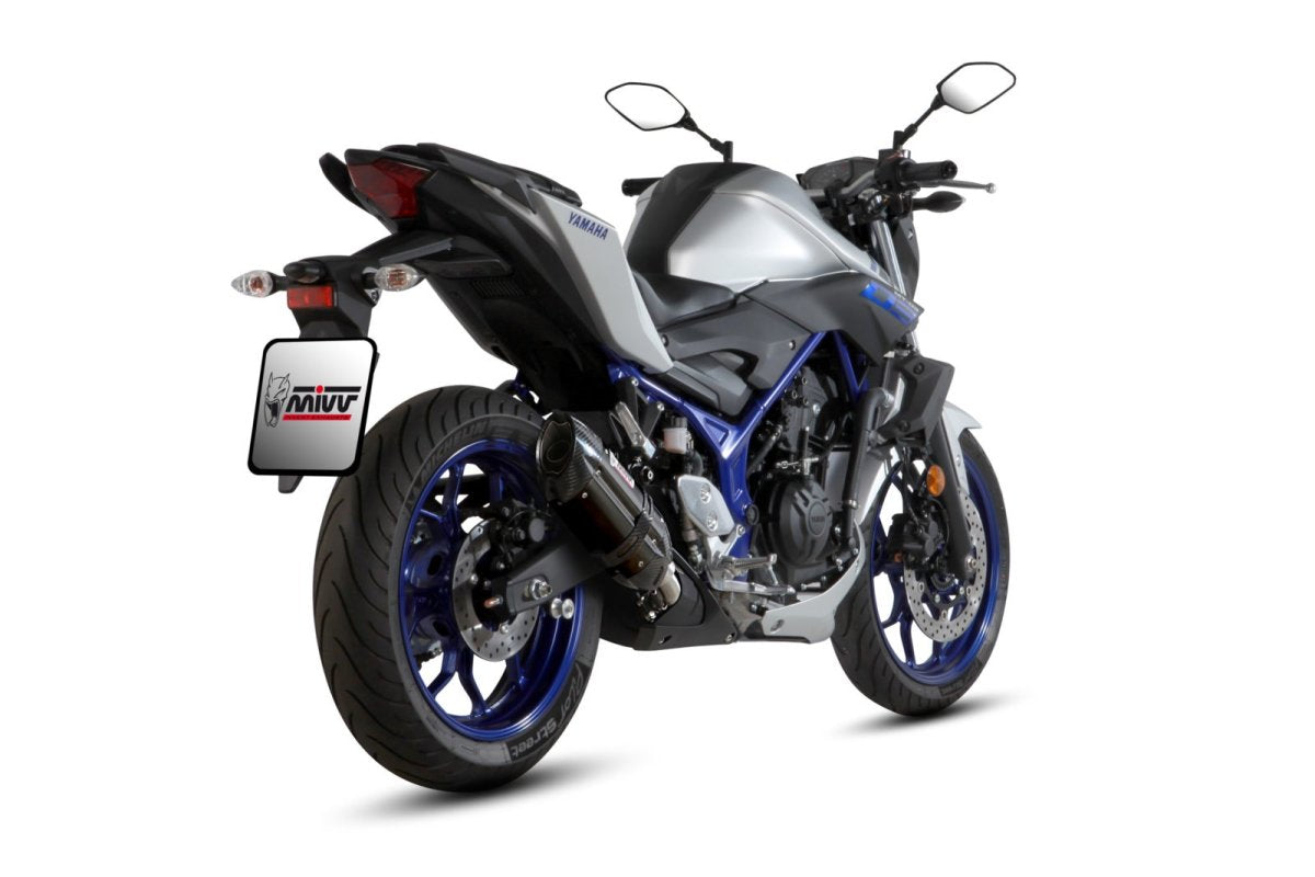 Escape homologado Mivv Suono en Acero negro para Yamaha MT 03 (321 CC) 16-26