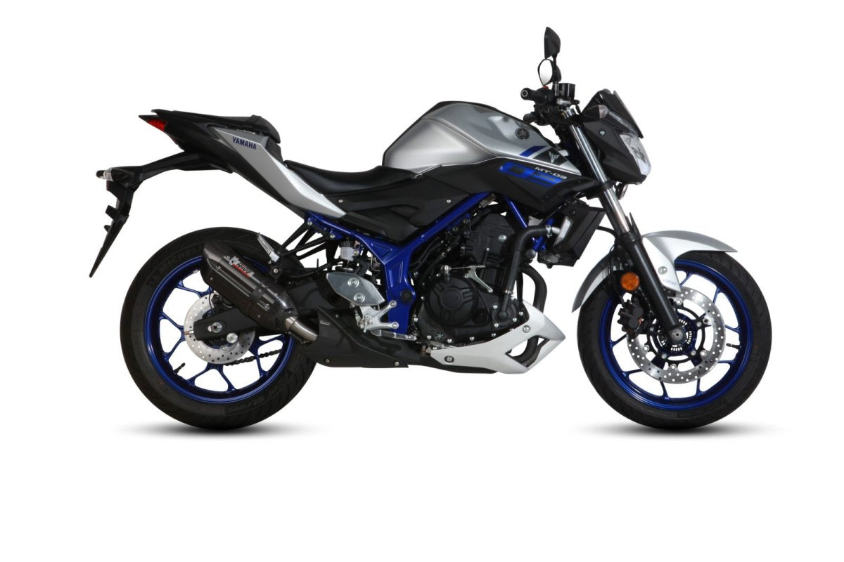 Escape homologado Mivv Suono en Acero negro para Yamaha MT 03 (321 CC) 16-26