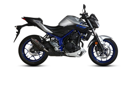 Escape homologado Mivv Suono en Acero negro para Yamaha MT 03 (321 CC) 16-26