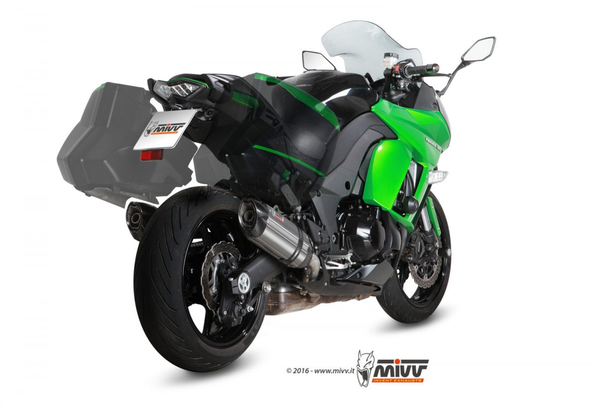 Escape homologado Mivv Suono en Acero inox. para Kawasaki Z 1000 SX 14-19 | Ninja 1000 SX 14-19