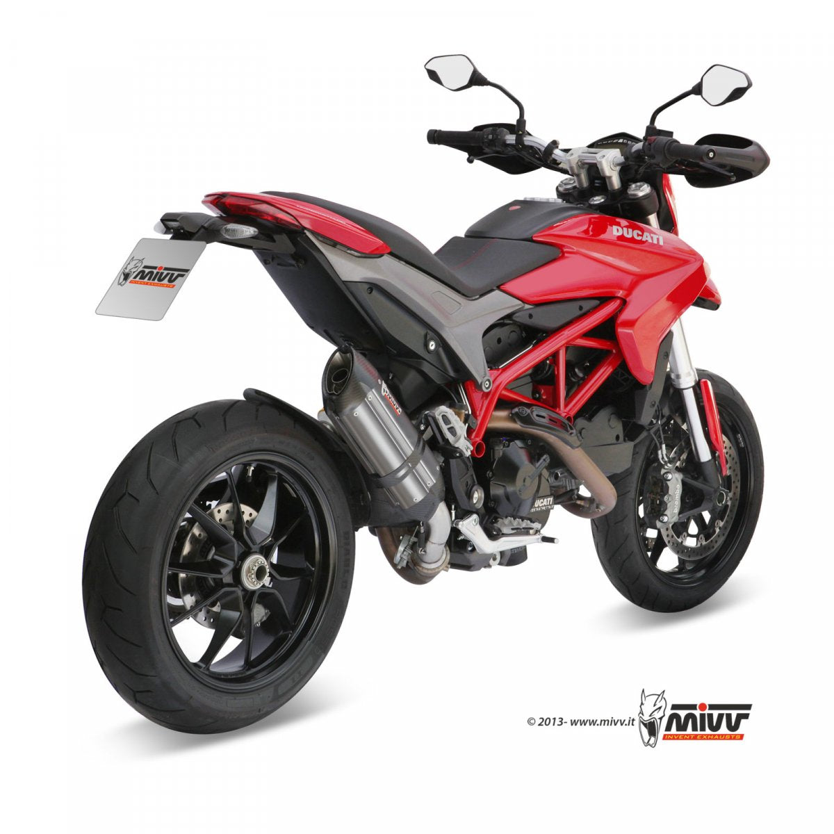 Escape homologado Mivv Suono en Acero inox. para Ducati Hypermotard 821 13-15 | Hyperstrada 821 13-15