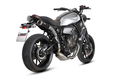 Escape completo homologado Mivv Ghibli en Acero negro para Yamaha XSR 700 16-20