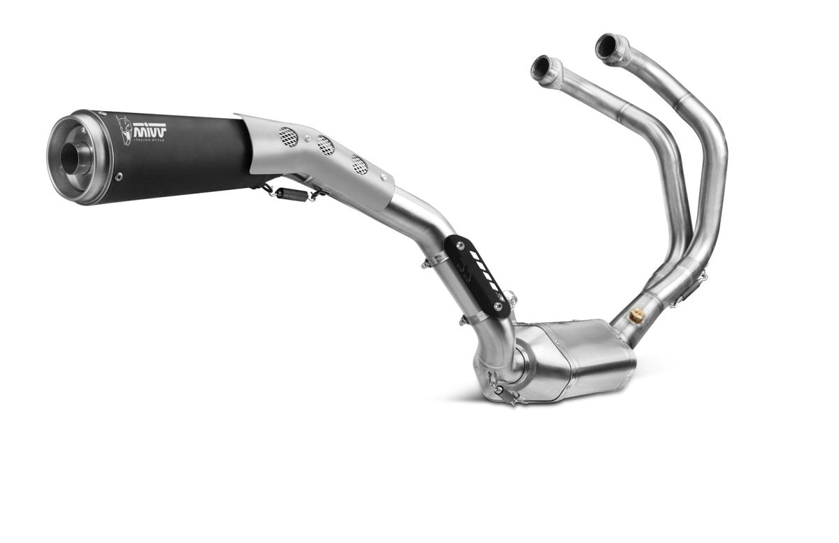 Escape completo homologado Mivv Ghibli en Acero negro para Yamaha XSR 700 16-20