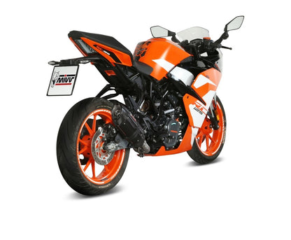 Escape homologado Mivv Suono en Acero negro para KTM RC 125 17-20 | RC 390 17-20 | Duke 390 17-20 | Duke 125 17-20