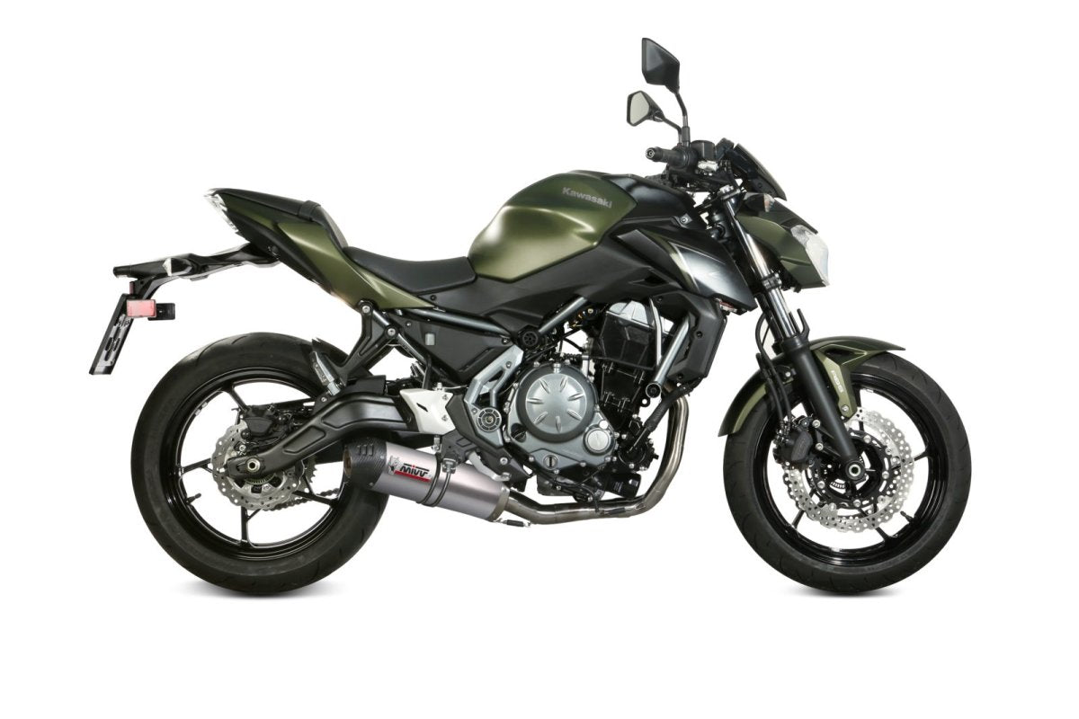 Escape completo homologado Mivv OVAL en Titanio para Kawasaki Ninja 650 17-23 | Z 650 17-23