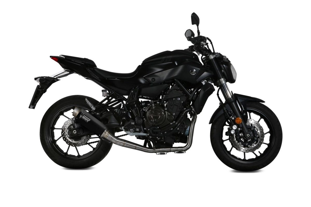 Escape completo homologado Mivv GP PRO en Acero negro para Yamaha MT 07 14-20