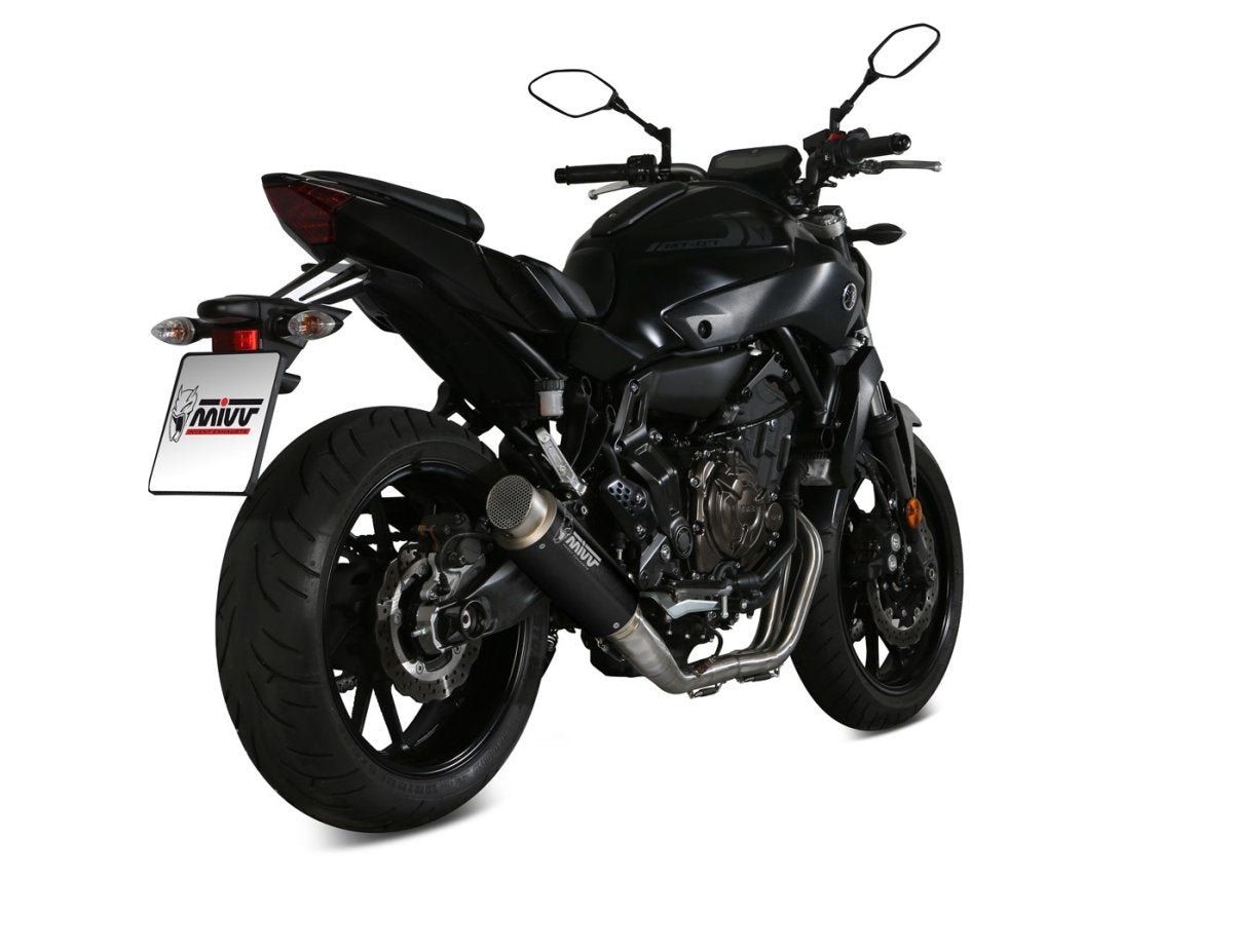 Escape completo homologado Mivv GP PRO en Acero negro para Yamaha MT 07 14-20
