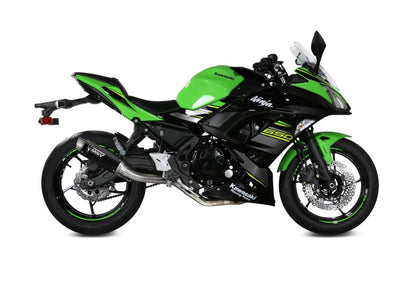 Escape completo homologado Mivv GP PRO en Acero negro para KAWASAKI Z 650 17-23 | NINJA 650 17-23
