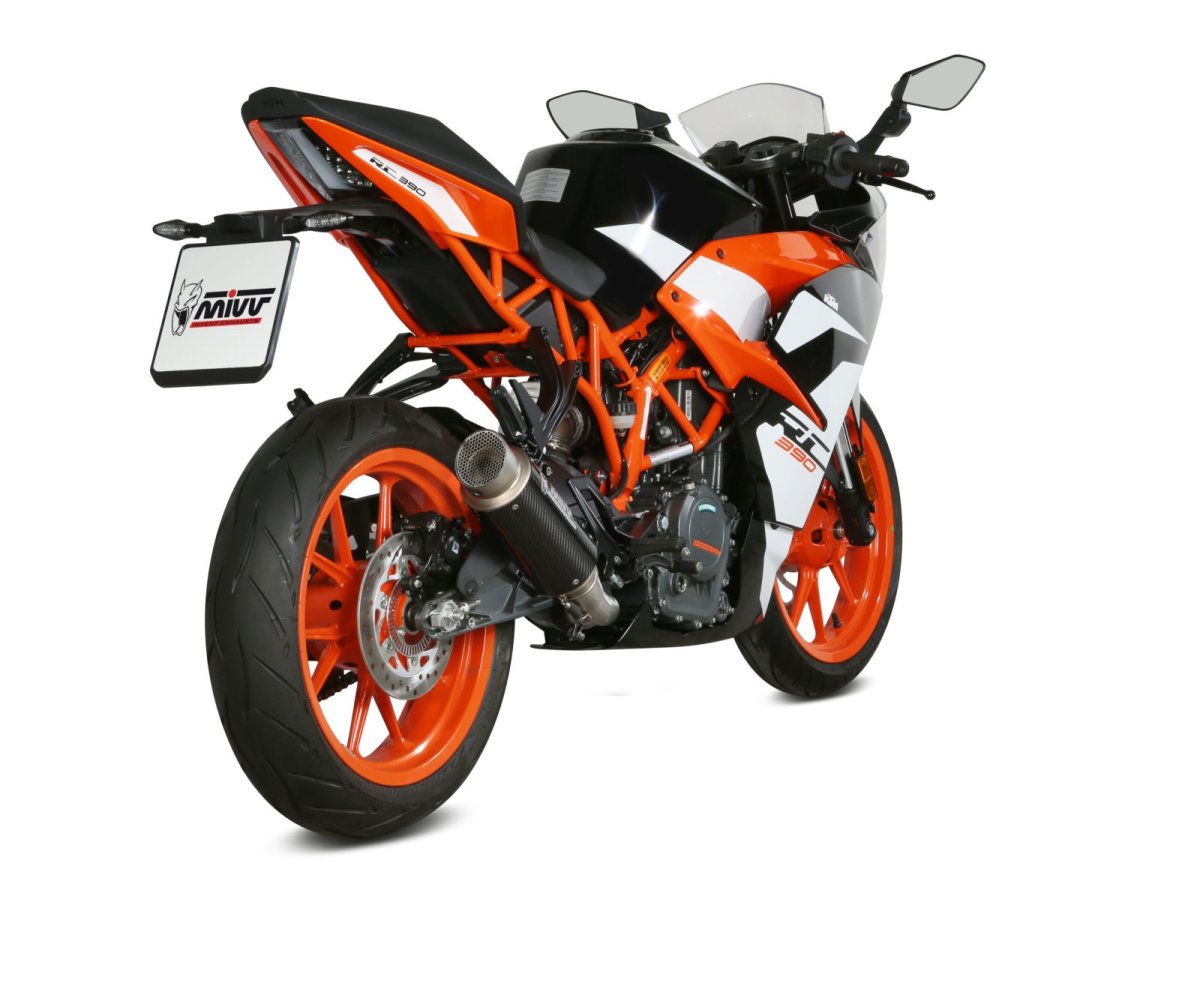 Homologated Mivv GP PRO Carbon Exhaust for KTM Duke 125 17-20 | RC 125 17-20 | RC 390 17-20 | Duke 390 17-20