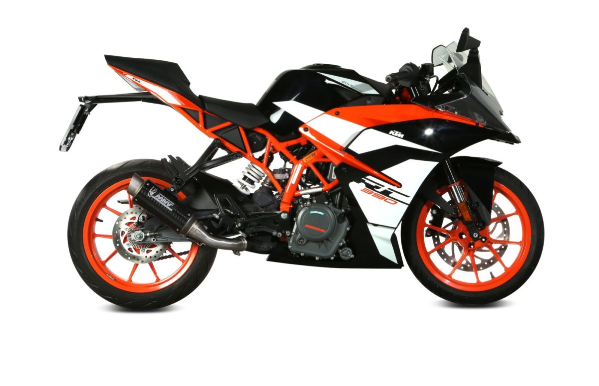 Homologated Mivv GP PRO Carbon Exhaust for KTM Duke 125 17-20 | RC 125 17-20 | RC 390 17-20 | Duke 390 17-20