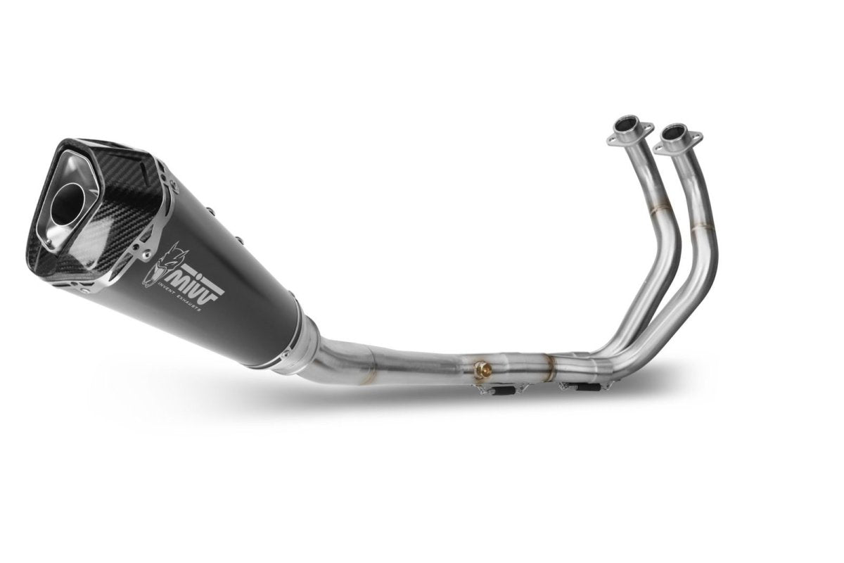 Escape completo homologado Mivv Delta Race en Acero negro para Yamaha MT 07 14-24