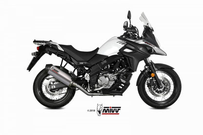Escape completo homologado Mivv OVAL en Titanio para Suzuki DL 650 V-STROM 17-24